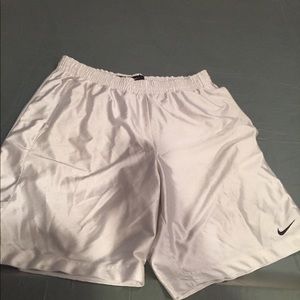 White nike shorts